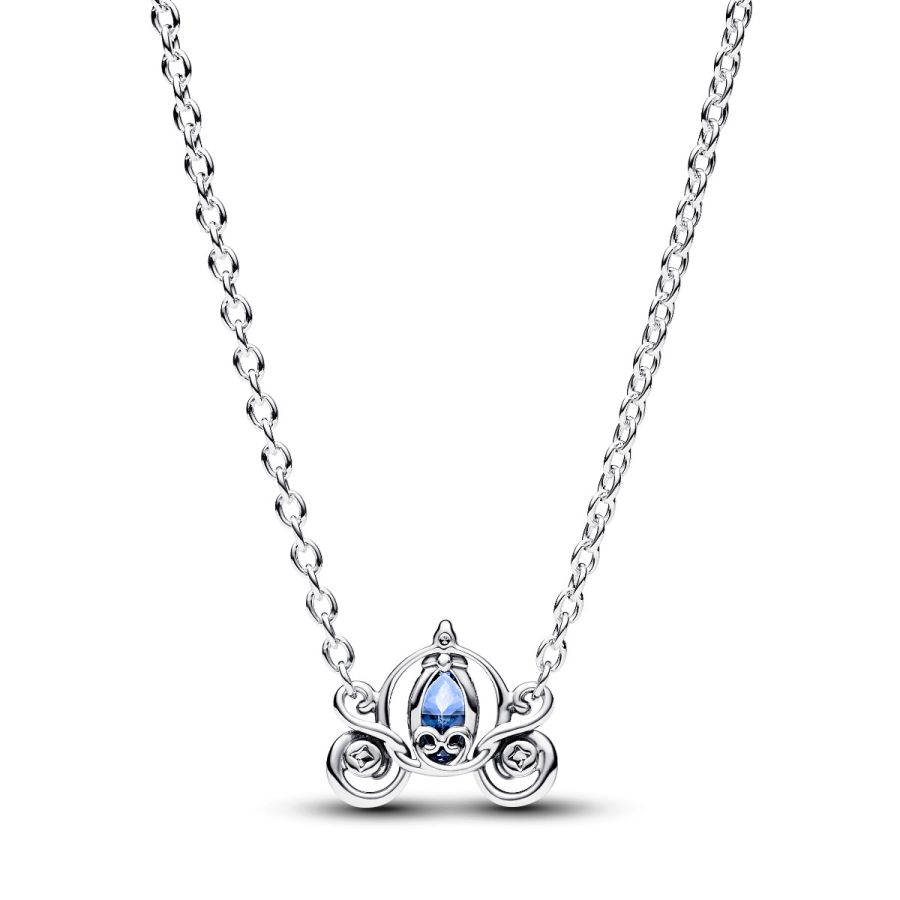 Collier-Halskette Cinderellas Kutsche Zirkon Silber