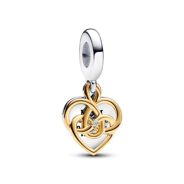 Charm-Anhänger Mama Diamant Gravierbar Silber Gold