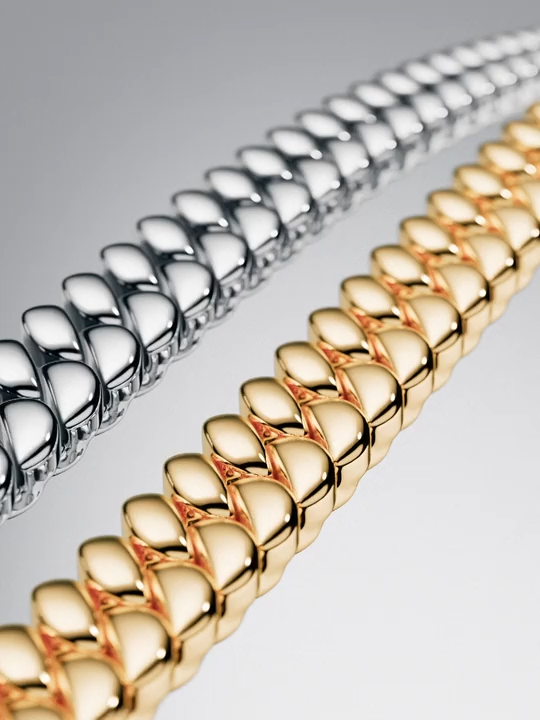 Drei Steine Herz Armband 14 Karat Vergoldung