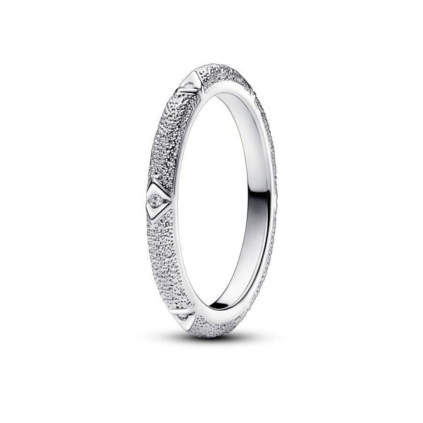 Ring Struktur und Steine Sterlingsilber