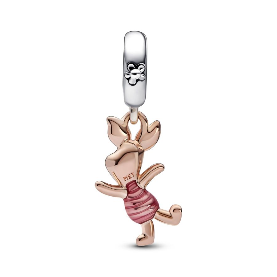 Charm-Anhänger Winnie Puuh Ferkel 14 k Rosé Vergoldet Zweitbild
