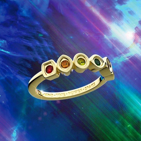 Ring The Avengers Infinity Steine 14k Vergoldet