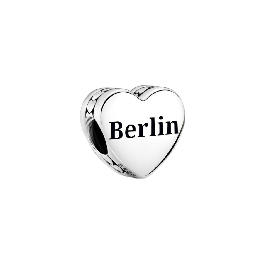 Charm Berlin Herz Sterling-Silber