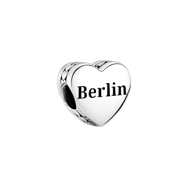Charm Berlin Herz Sterling-Silber