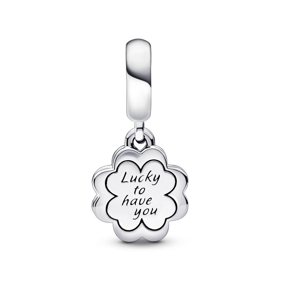 Charm-Anhänger Kleeblatt Freundschaft Sterling-Silber