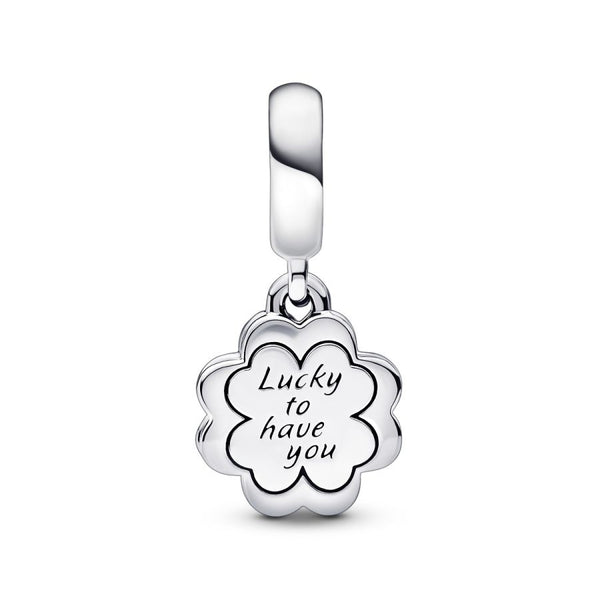 Charm-Anhänger Kleeblatt Freundschaft Sterling-Silber