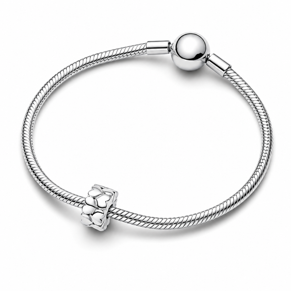 Clip Charm Herzmuster Sterling-Silber
