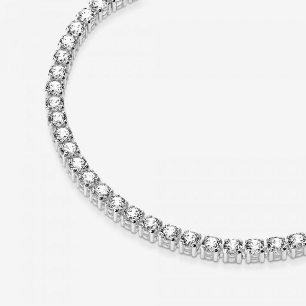 Tennisarmband Funkelnder Zirkonia Sterling-Silber