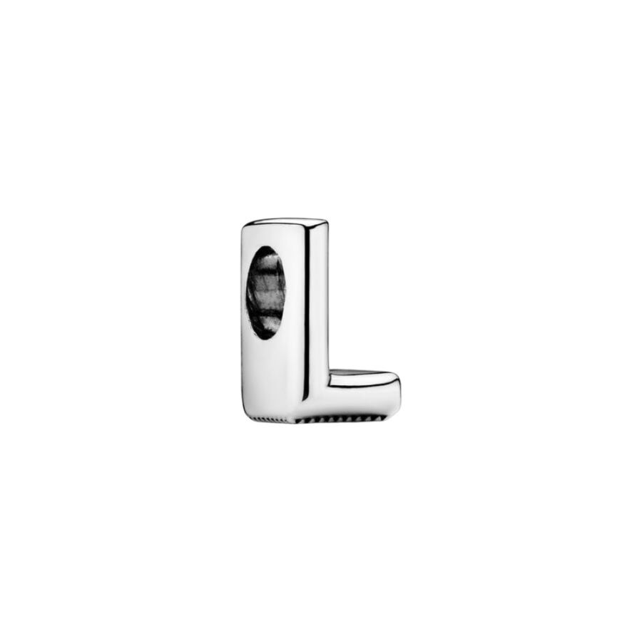 Charm Buchstabe Letter L Silber