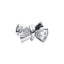 Charm Funkelnde Schleife Zirkonia Sterling-Silber