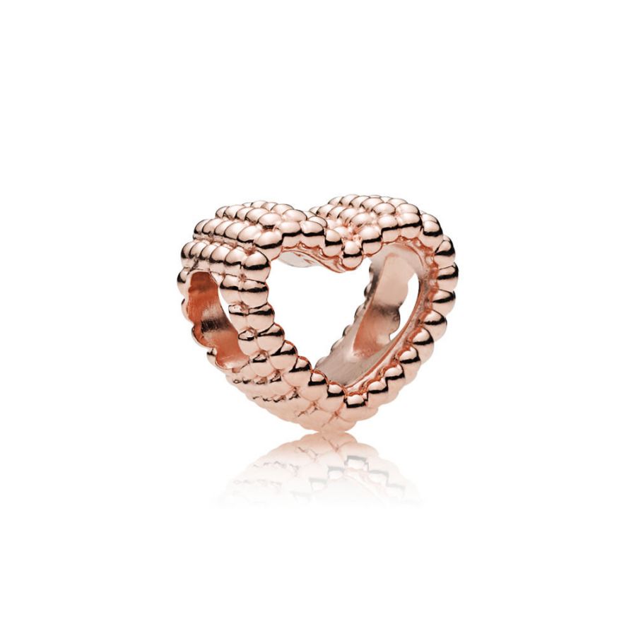Rose  Original Charm Beaded Heart