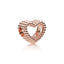 Rose  Original Charm Beaded Heart