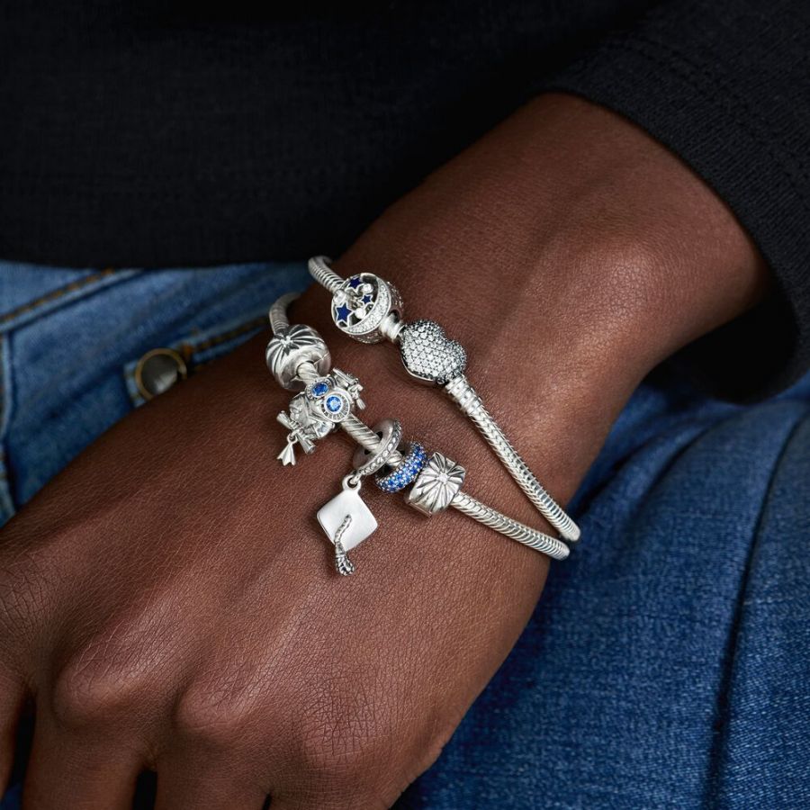 Charm-Anhänger Schulabschluss-Mütze Sterling-Silber Zweitbild