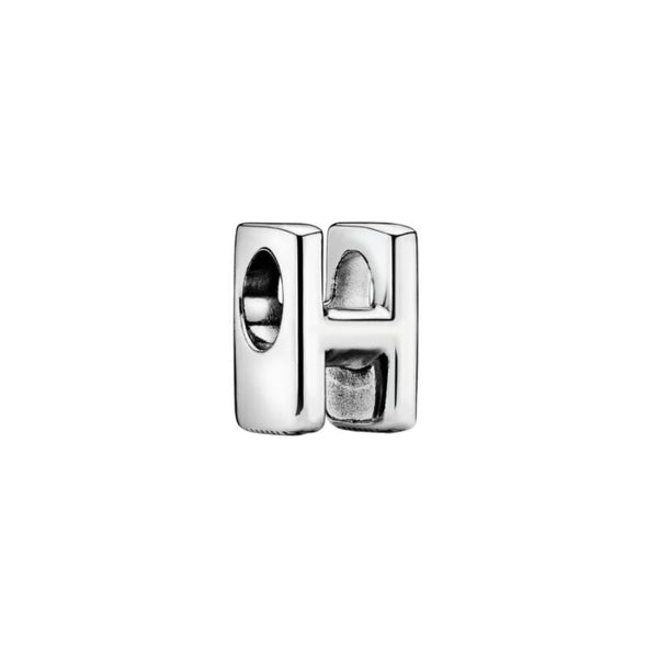 Charm Buchstabe Letter H Silber