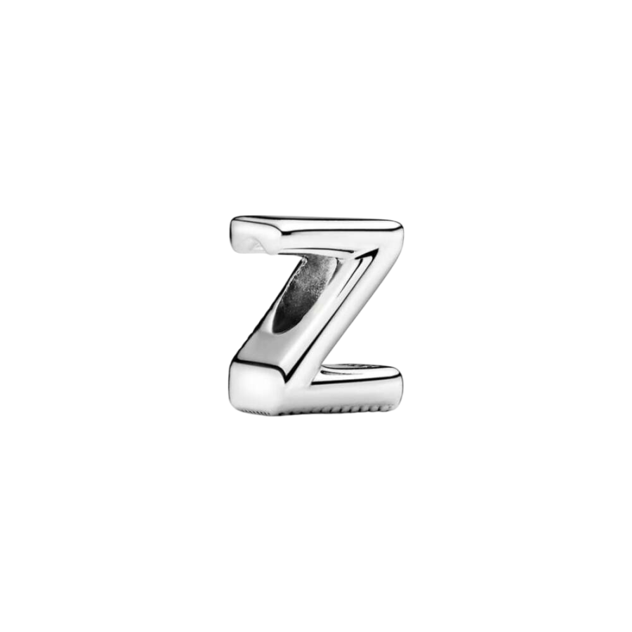 Charm Buchstabe Letter Z Silber