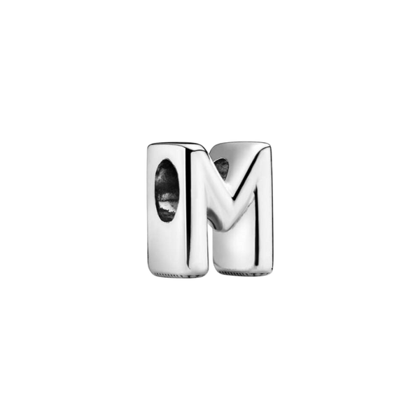 Charm Buchstabe Letter M Silber