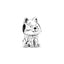 Charm Japanischer Akita Inu Hund Silber