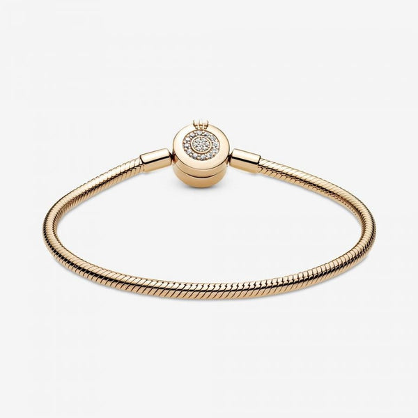 Shine  Schlangen-Gliederarmband Funkelndes Crown O