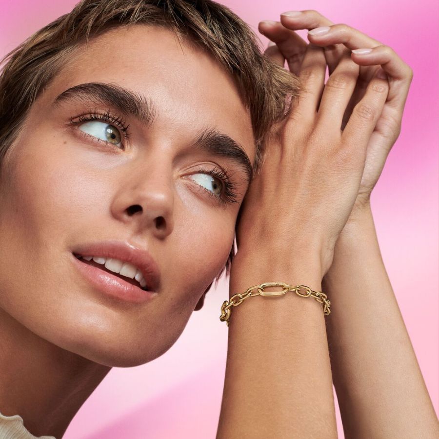 Kettenarmband 14 k Vergoldet