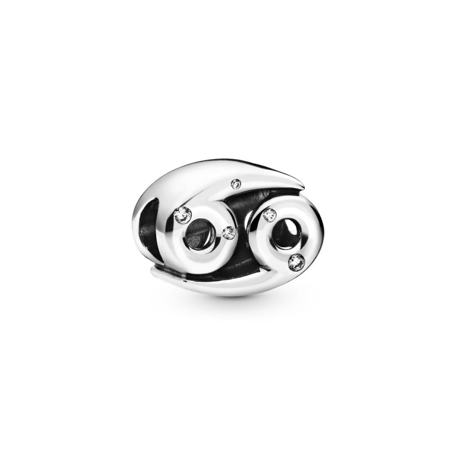 Charm Funkelnder Krebs Sterling-Silber