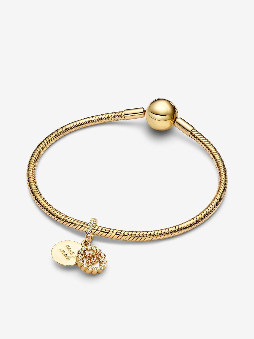 Happy Birthday-Torte Charm-Anhänger