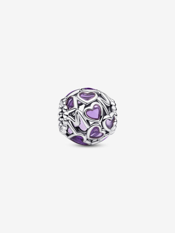 Offen gearbeitete Herzen Mum-Charm