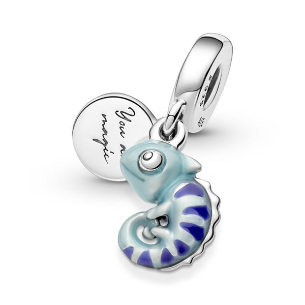 Charm-Anhänger Farbwechselndes Chamäleon Sterling-Silber