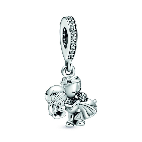 Charm-Anhänger Verheiratetes Paar Silber