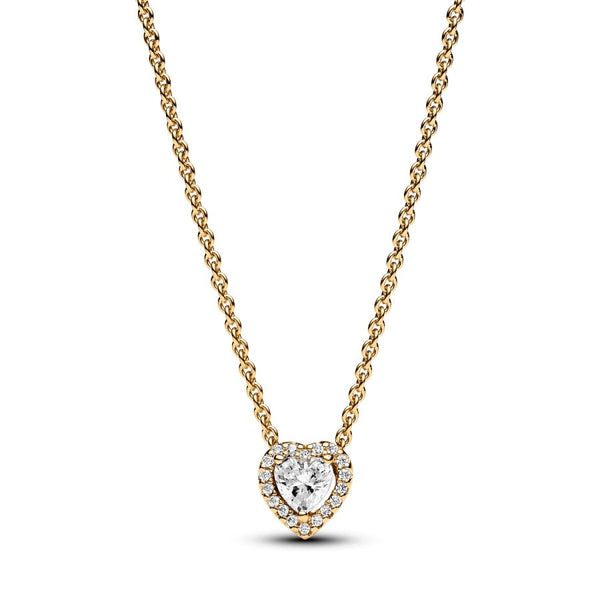 368425C01 Collier-Halskette Funkelndes Herz Vergoldet 45 cm