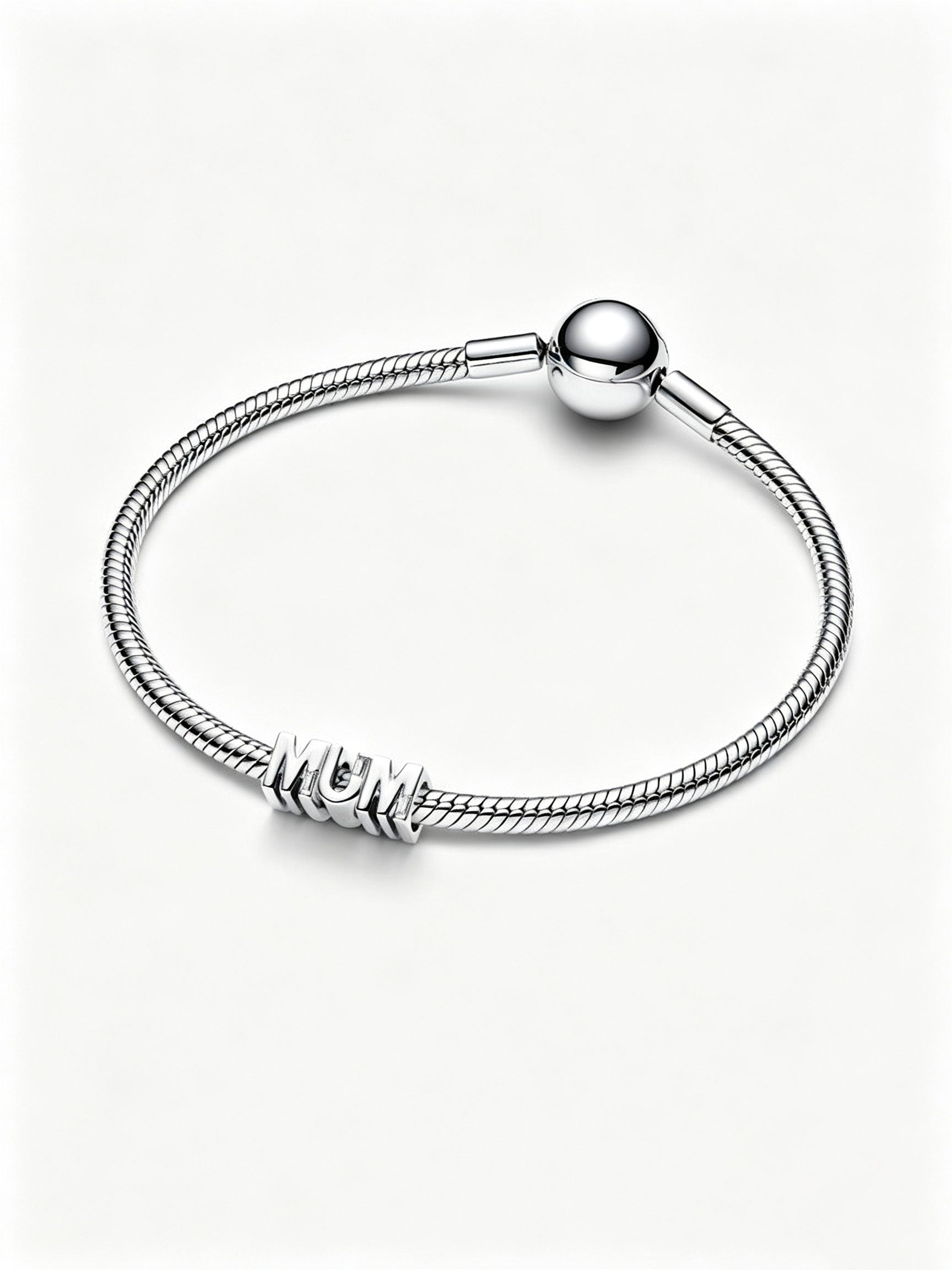 Wendbares Mum-Charm Sterling-Silber