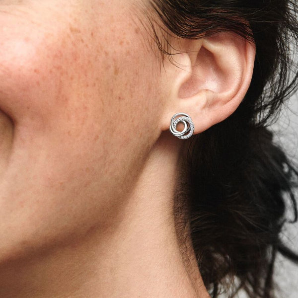 Ohrstecker Familie für Immer Verschlungen Silber