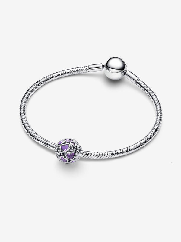 Offen gearbeitete Herzen Mum-Charm