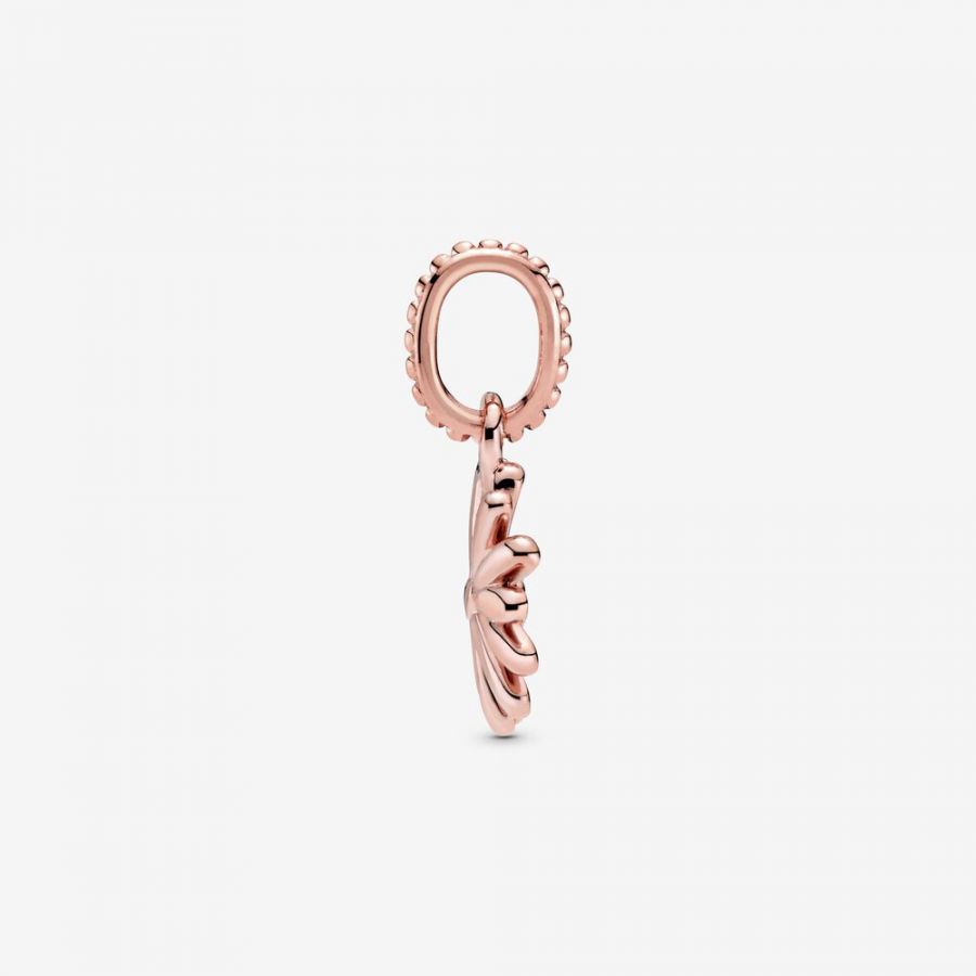 Rose  Charm-Anhänger Rosafarbenes Gänseblümchen
