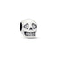 Charm Glow In The Dark Funkelnder Totenkopf Weiss Silber