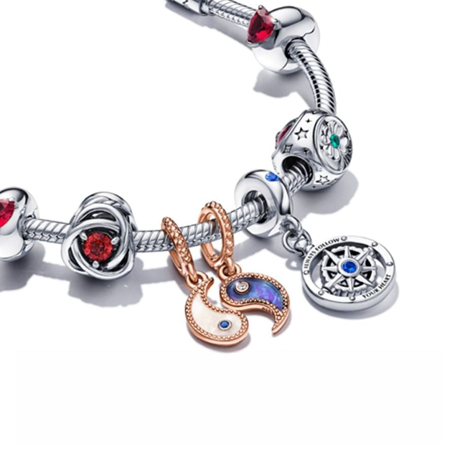 Charm Edelsweiss Flower Sterling-Silber