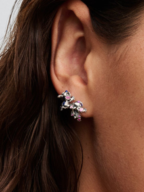 Stitch & Angel Ohrstecker Sterling-Silber