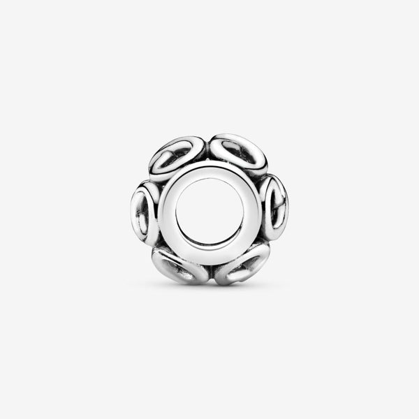 Charm Offen Unendlichkeits-Symbol Sterlingsilber