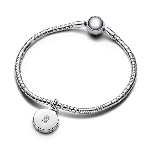 763066C01 Charm-Anhänger Aufklappbar & Gravierbar Liebesmedaillon Silber
