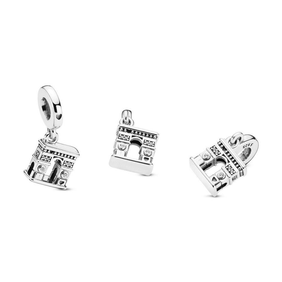 Charm-Anhänger Arc de Triomphe Paris Sterling-Silber