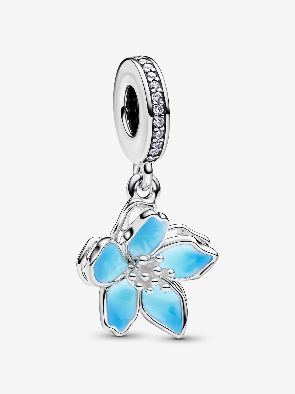Blaue Blüte Charm-Anhänger Hauptbild