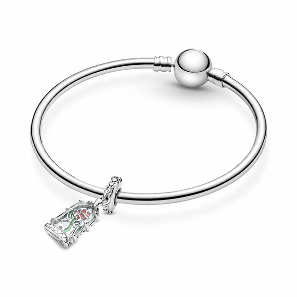 Charm-Anhänger Die Schöne & das Biest Verzauberte Rose