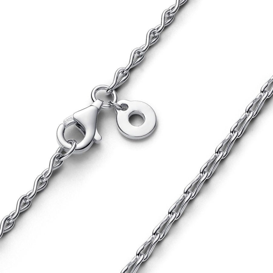 393052C00 Halskette Unendlichkeitszeichen Sterling-Silber 50 cm