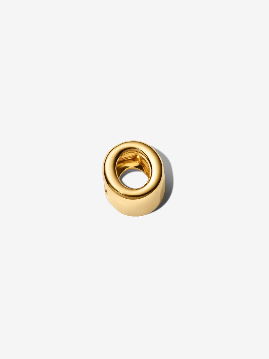 Buchstabe O Alphabet-Mini-Charm 14 Karat Vergoldung Hauptbild