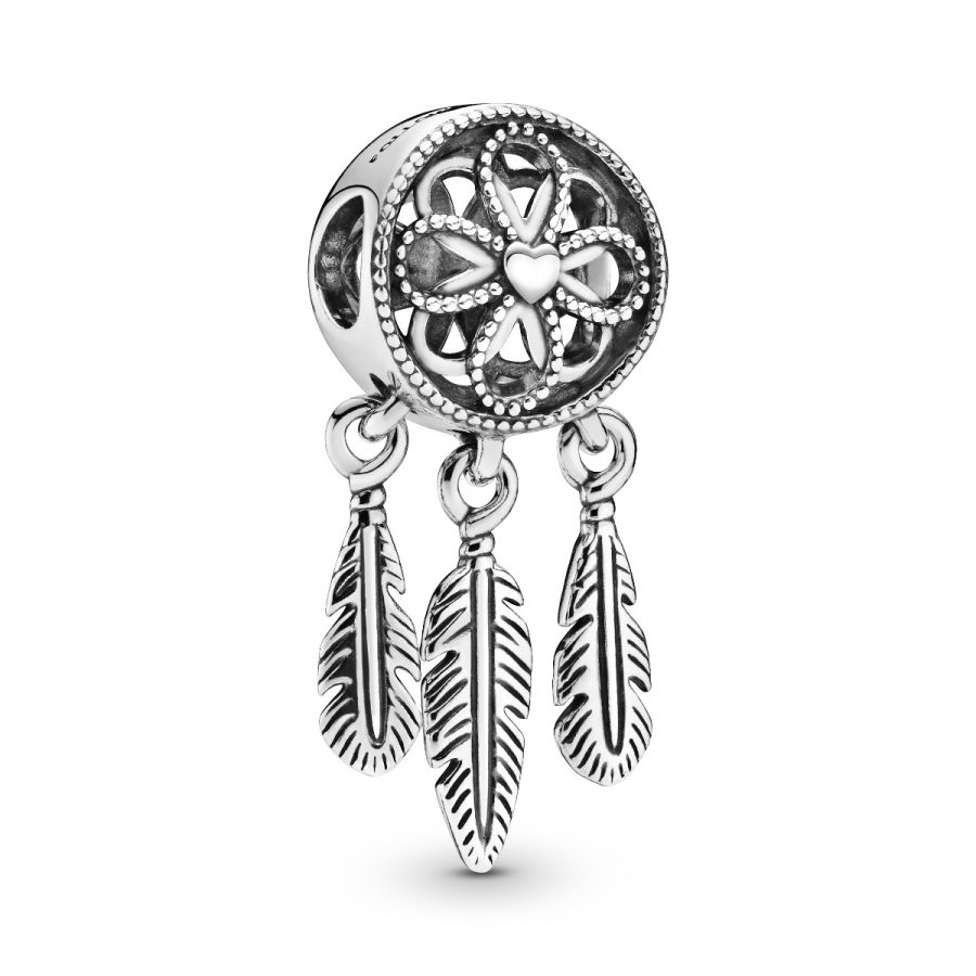 Charm-Anhänger Spiritueller Traumfänger Sterling Silver