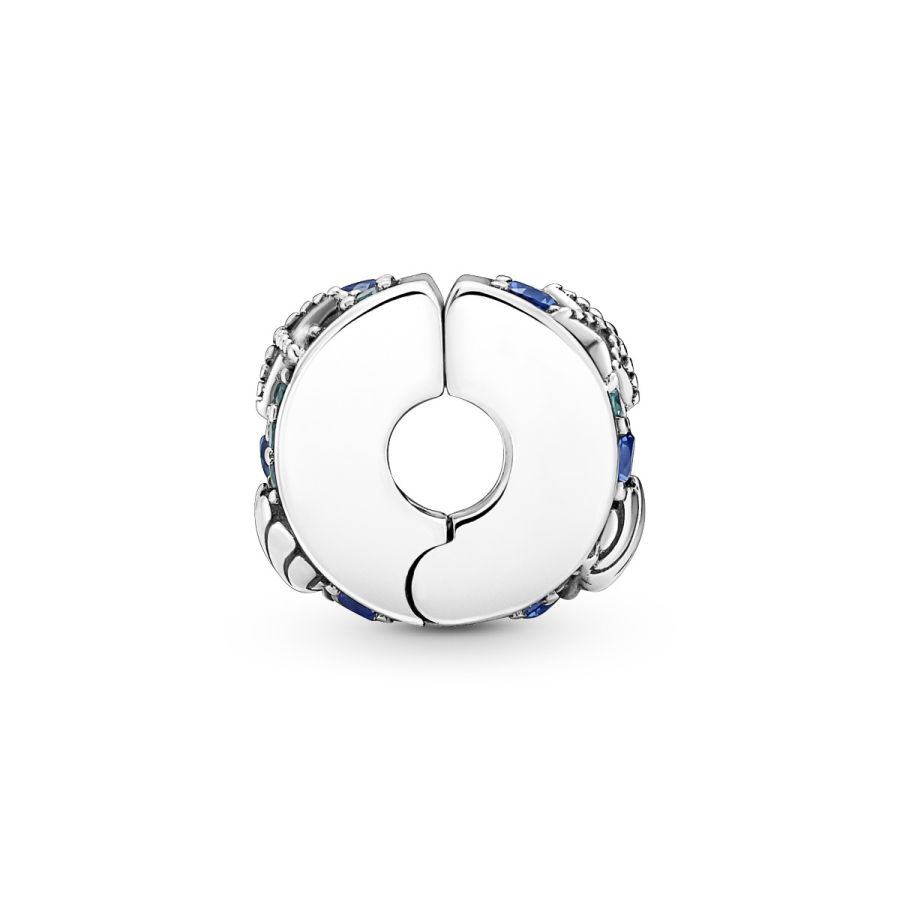 Charm-Clip Tropischer Seestern Muschel Sterling-Silber