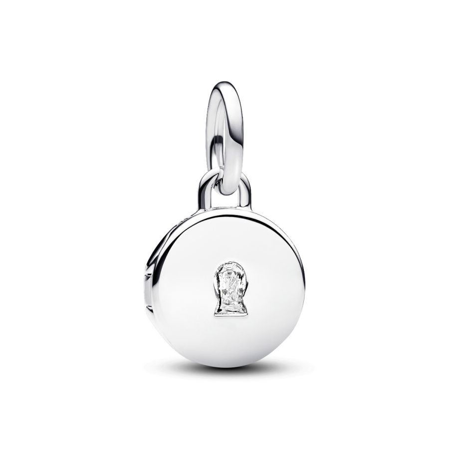 763066C01 Charm-Anhänger Aufklappbar & Gravierbar Liebesmedaillon Silber