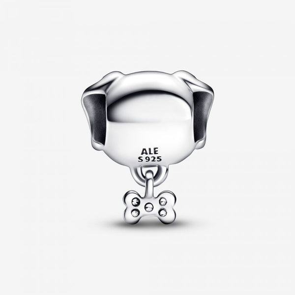 Charm Hund & Knochen Zirkonia Sterling-Silber