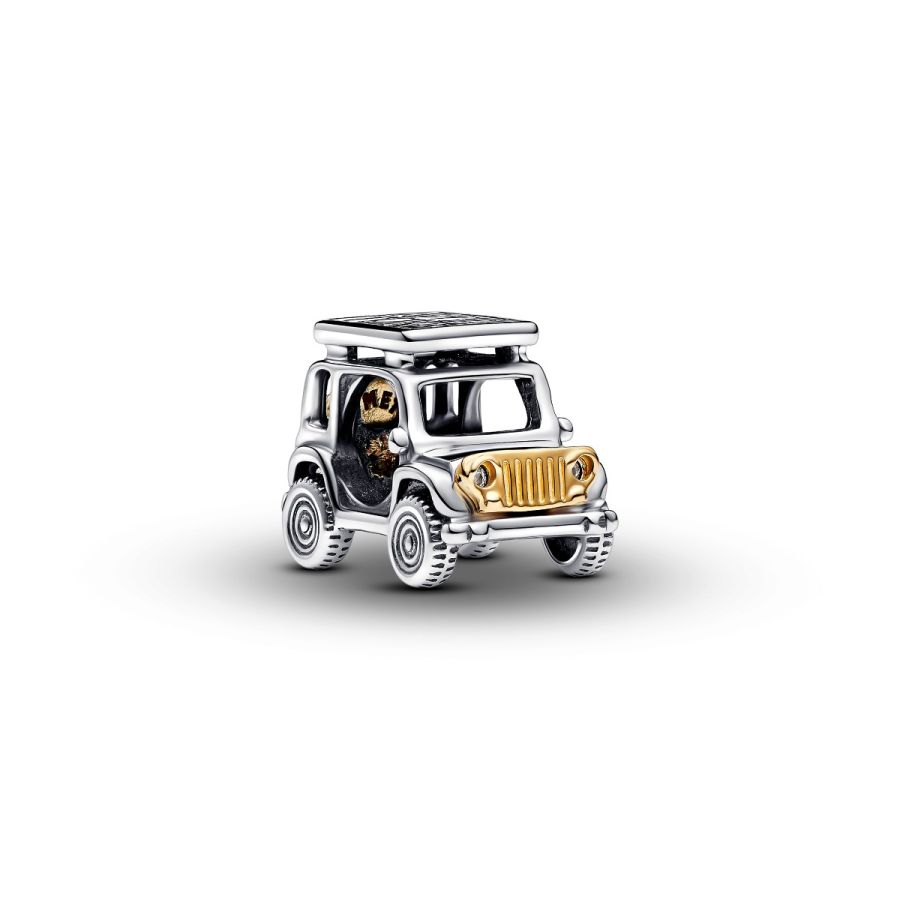 Charm Abenteuerauto Silber Vergoldet Hauptbild