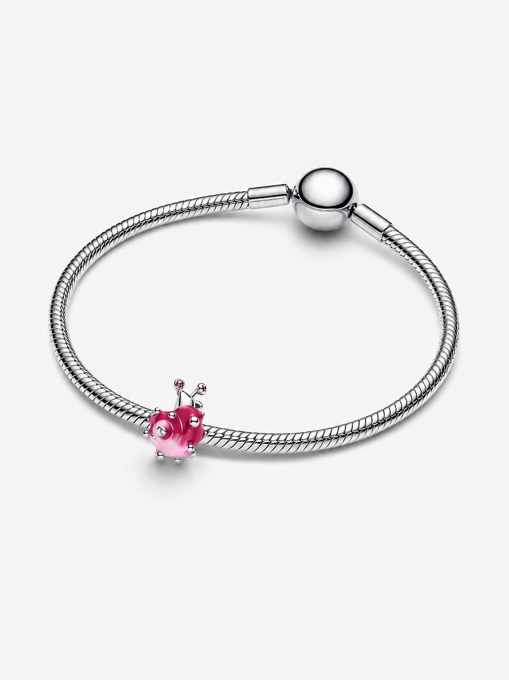 Bicolor Blühende Blume Charm-Anhänger Sterling-Silber