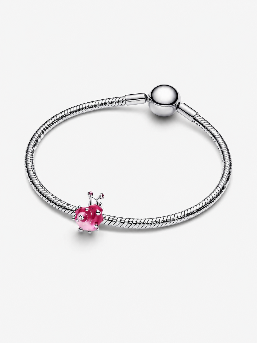 Bicolor Blühende Blume Charm-Anhänger Sterling-Silber
